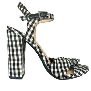 Gianni Bini || Black & White Gingham Heels 🖤🤍